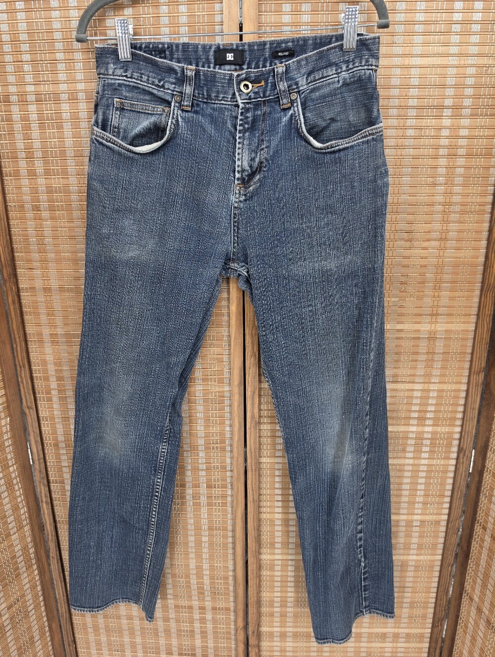DC Co Mens Medium Wash Relaxed Fit Straight Leg Denim Jeans Size 30x32